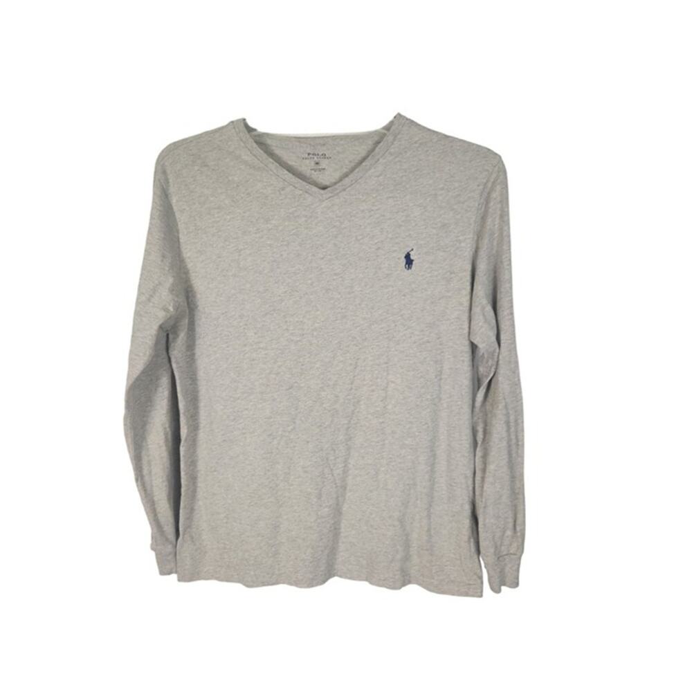 Polo long sleeve T men's medium